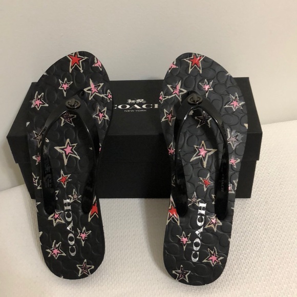 🌟New Authentic coach black stars sandals 🌟 - Picture 3 of 6